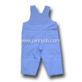 blue-and-white stripe infant overalls